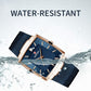 Montre à quartz pour hommes, ceinture en maille carrée ultra-mince