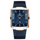 Montre à quartz pour hommes, ceinture en maille carrée ultra-mince