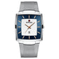 Montre à quartz pour hommes, ceinture en maille carrée ultra-mince