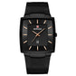 Montre à quartz pour hommes, ceinture en maille carrée ultra-mince