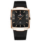 Montre à quartz pour hommes, ceinture en maille carrée ultra-mince