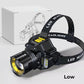 Lampe frontale rechargeable étanche pour l'extérieur avec bandeau