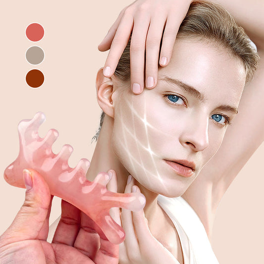 Aujourd'hui seulement, 50 % de réduction🙋‍♀️Peigne de massage multifonctionnel pour le cuir chevelu, outil Gua Sh