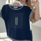 Top patchwork rayé pour femmes