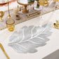 Set de table de salle à manger 3D feuille d'or résistant à la chaleur
