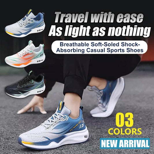 Chaussures de sport décontractées respirantes à semelle souple et absorbant les chocs
