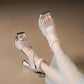 💗Offre limitée à moitié prix💗 Sandales à talons élégantes et scintillantes（Le plus vous achetez, le plus la réduction est importante）