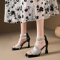 💗Offre limitée à moitié prix💗 Sandales à talons élégantes et scintillantes（Le plus vous achetez, le plus la réduction est importante）