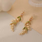 Boucles d'Oreilles Rétro Romantiques à Fleurs de Muguet