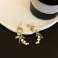 Boucles d'Oreilles Rétro Romantiques à Fleurs de Muguet