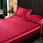 Vente chaude d'été 🔥Drap-housse en satin synthétique soyeux et frais