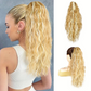 ⏳Réduction limitée de 50% ! 🎁 Extension queue de cheval bouclée 18" – Fibres haute température, double fixation (clip + cordon), volume naturel & confort toute la journée ! 💇‍♀️✨