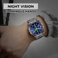 Montre à quartz lumineuse étanche à la mode