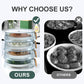 Couvercles transparents empilables multi-niveaux pour bols et assiettes