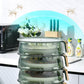 Couvercles transparents empilables multi-niveaux pour bols et assiettes