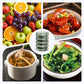 Couvercles transparents empilables multi-niveaux pour bols et assiettes