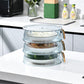 Couvercles transparents empilables multi-niveaux pour bols et assiettes