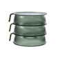 Couvercles transparents empilables multi-niveaux pour bols et assiettes
