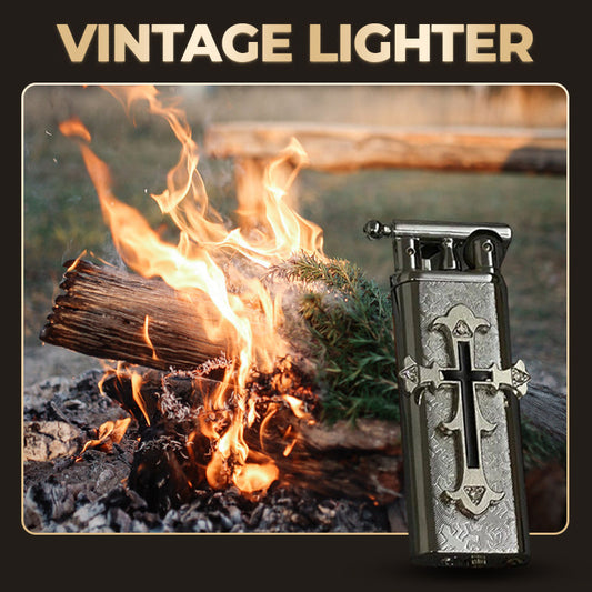 💖VENTE FLASH -49%💖 Briquet Vintage au Design Croisé Élégant