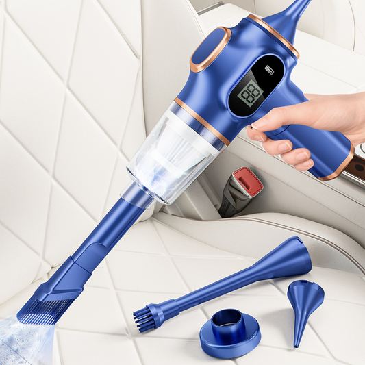 🚗 50% DE RÉDUCTION ! 🔋 Aspirateur de Voiture Puissant 4-en-1 Rechargeable – Haute Succion, Autonomie Longue & Filtre Lavable 💨