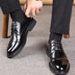 Chaussures habillées classiques en cuir PU pour hommes