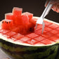 Coupe-fruits 2 en 1 en acier inoxydable avec couteau et fourchette