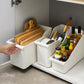 Organisateur de cuisine portable avec roues