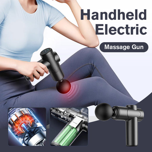 Pistolet de massage électrique à main avec 4 têtes de massage