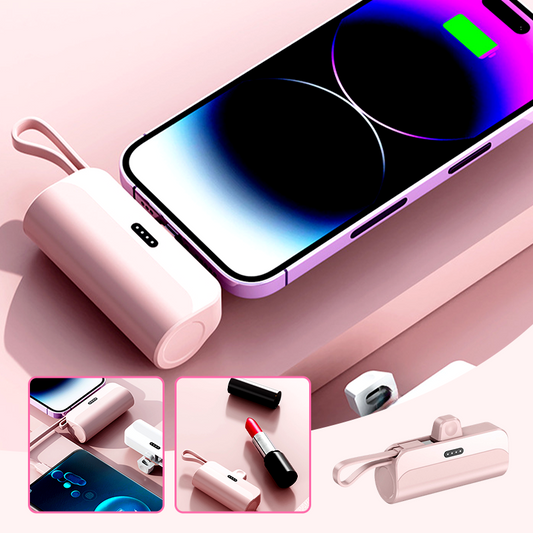 Batterie externe portable haute capacité avec câbles intégrés