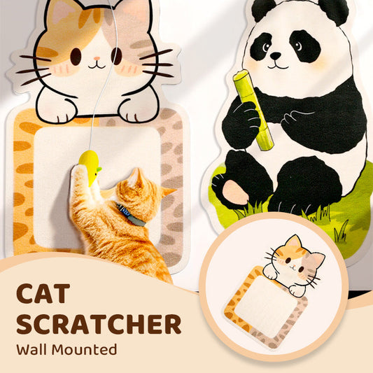 Griffoir mural sans installation pour chat - Meule cubique verticale + protection pour canapé