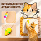 Griffoir mural sans installation pour chat - Meule cubique verticale + protection pour canapé