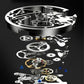 ⌚ 50% de réduction ⚙️ Montre Mécanique Automatique Homme – Cadran Squelette Style Romain, Étanche & Boîtier Acier Inoxydable ✨📦