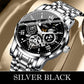 ⌚ 50% de réduction ⚙️ Montre Mécanique Automatique Homme – Cadran Squelette Style Romain, Étanche & Boîtier Acier Inoxydable ✨📦