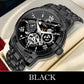 ⌚ 50% de réduction ⚙️ Montre Mécanique Automatique Homme – Cadran Squelette Style Romain, Étanche & Boîtier Acier Inoxydable ✨📦