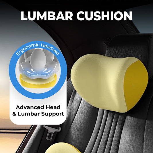 Appuie-tête ergonomique et coussin lombair