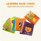 🔥Offre spéciale cadeau pédagogique 50 % de réduction 🔤✍26 cartes masques ABC amusantes pour apprendre l'alphabet