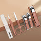 Ensemble de 7 Pièces de Manucure Portable avec Coupe-Ongles