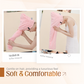 🛁 Grande serviette pour cheveux avec bande élastique sécurisée pour femmes