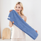 🛁 Grande serviette pour cheveux avec bande élastique sécurisée pour femmes