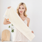 🛁 Grande serviette pour cheveux avec bande élastique sécurisée pour femmes