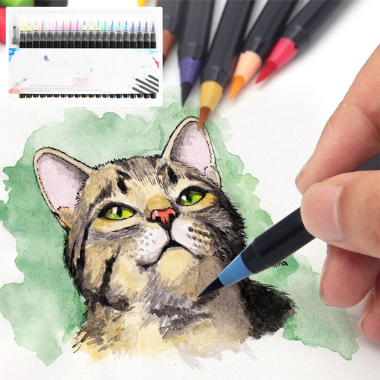 Set de stylos pinceaux aquarelle