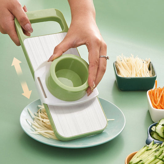 Hachoir de cuisine multifonctionnel 7 en 1 en acier inoxydable avec protège-mains