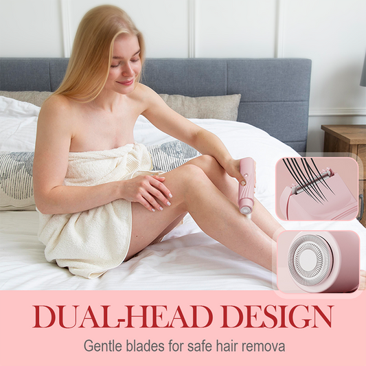 👑 50 % de réduction – Épilateur électrique portable à double tête : doux, précis & sans poils incarnés ! 🌿✨