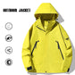 Veste à capuche imperméable et coupe-vent avec fermeture éclair intégrale pour l'extérieur