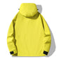 Veste à capuche imperméable et coupe-vent avec fermeture éclair intégrale pour l'extérieur