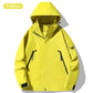 Veste à capuche imperméable et coupe-vent avec fermeture éclair intégrale pour l'extérieur