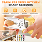 Ciseaux de cuisine tranchants en acier inoxydabl