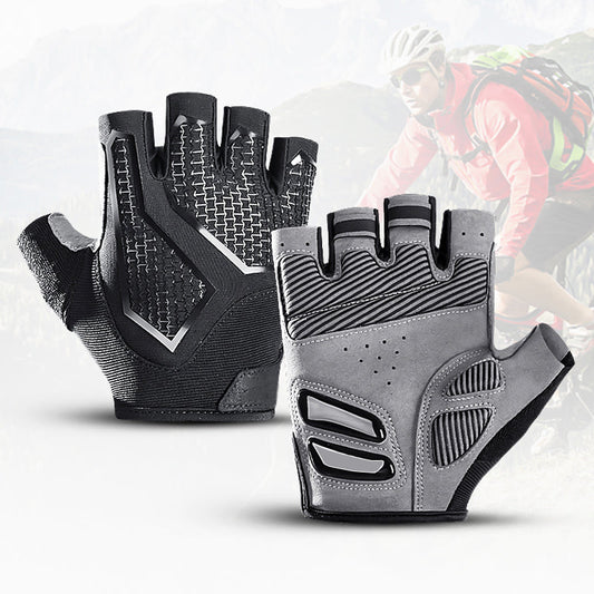 🔥Nouveaux produits vente chaude 🔥Gants de cyclisme demi-doigts pour hommes et femmes silicone liquide absorbant les chocs respirant sports cyclisme fitness gants