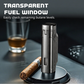 Briquet rechargeable à triple flamme pour cigares