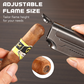 Briquet rechargeable à triple flamme pour cigares